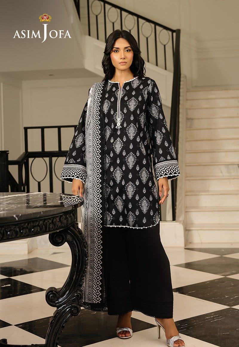 Original Asim Jofa Printed 3 Piece Lawn Suit
