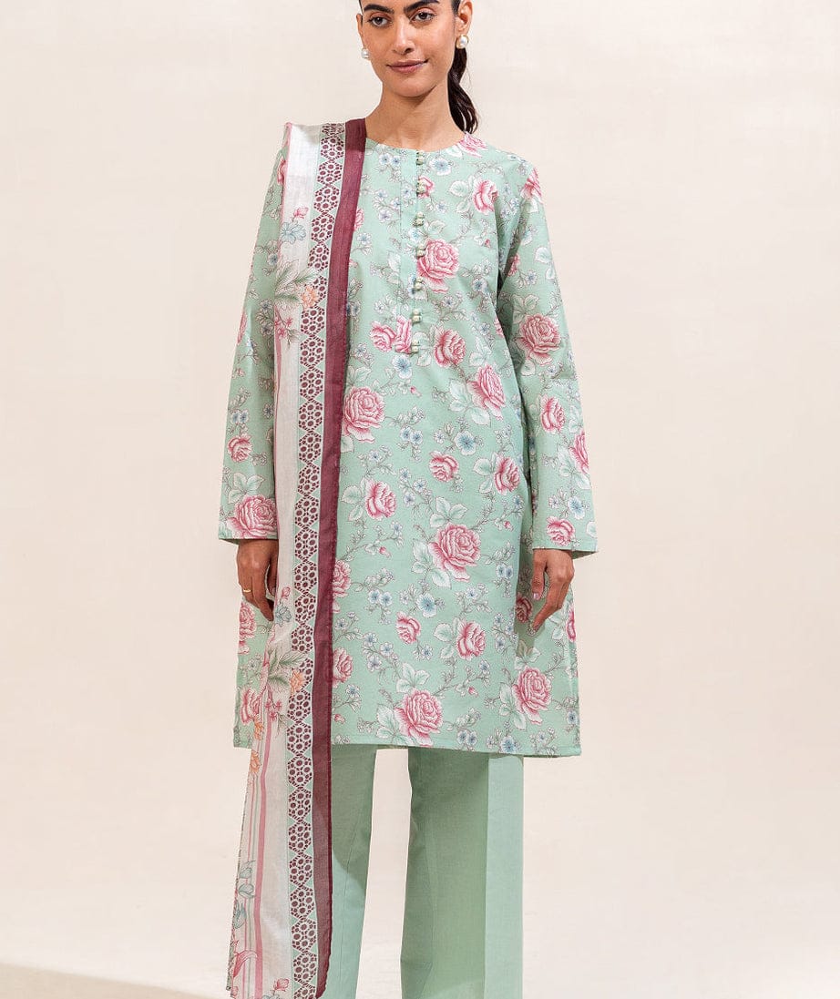 Original Beechtree Printed 3 Piece Lawn Suit