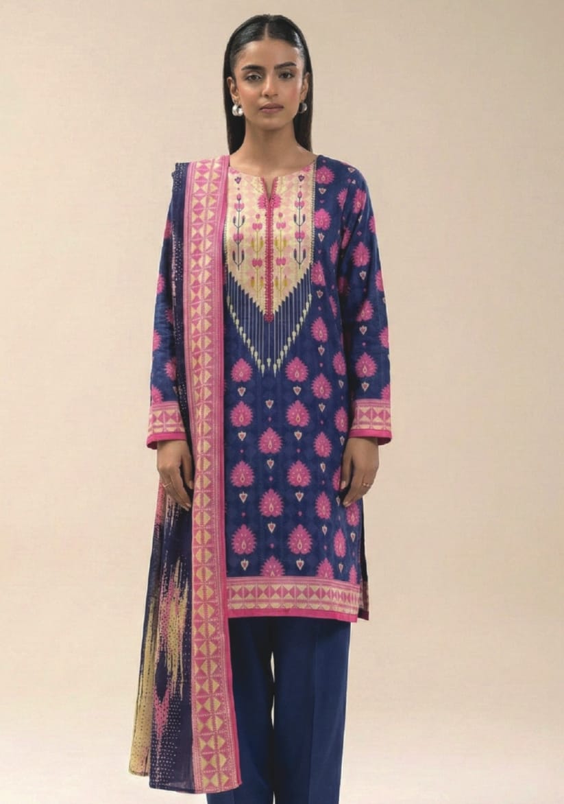 Original Beechtree Printed 3 Piece Lawn Suit