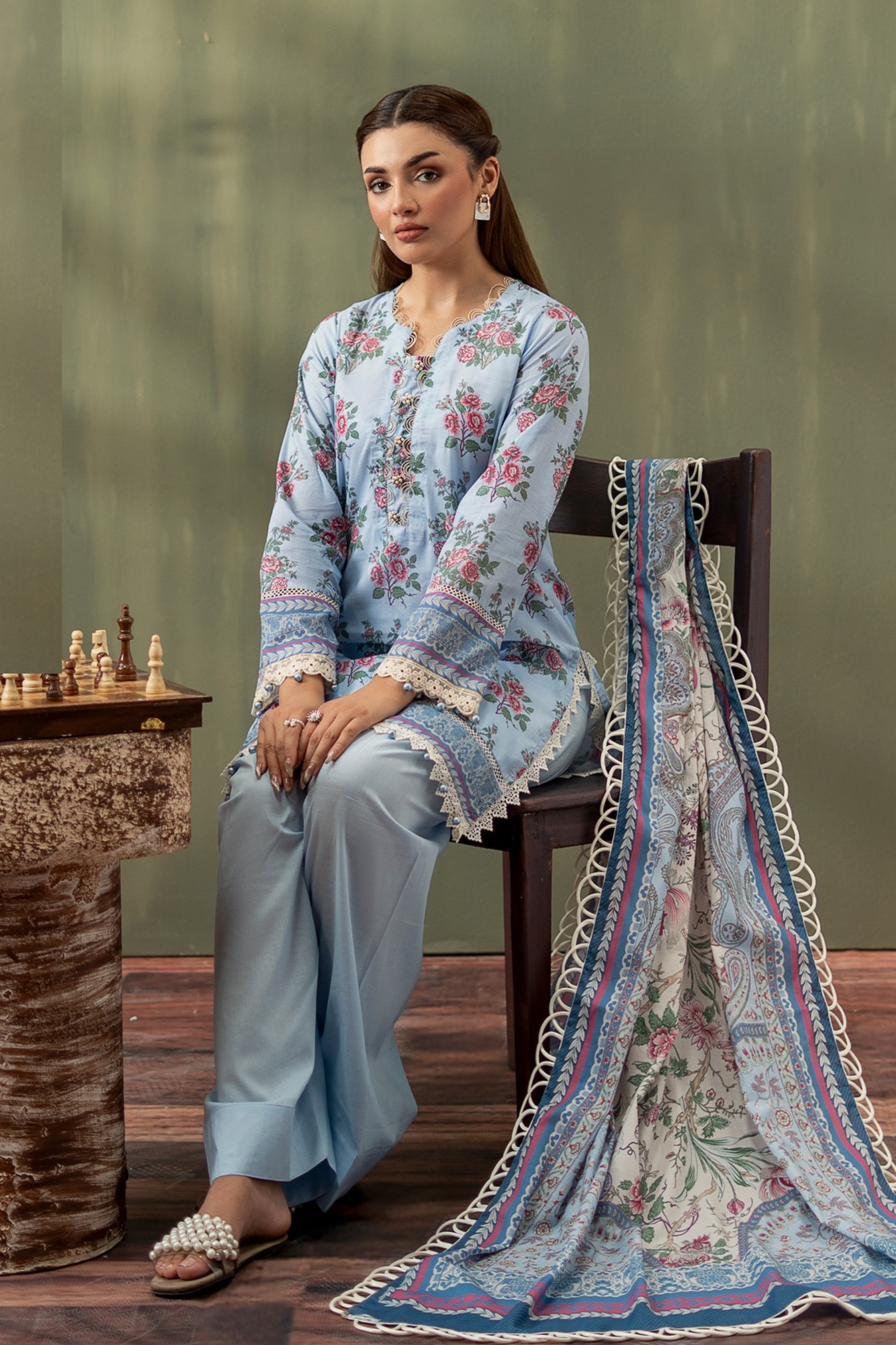 Mausummery Digital Printed Lawn 3PC