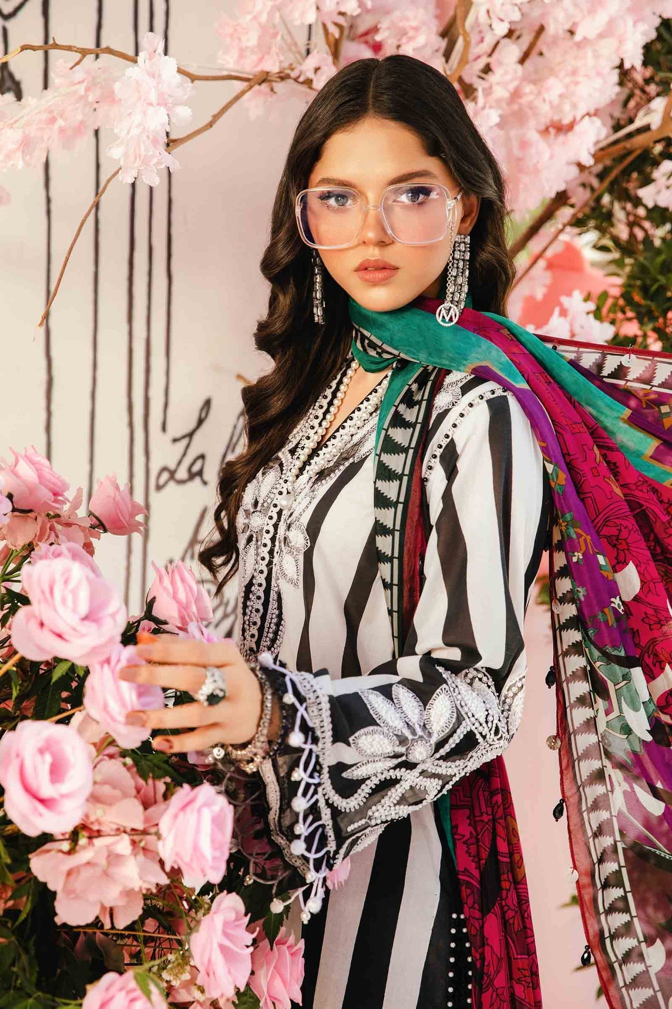 Maria.B 3 Piece Unstitched Embroidered Lawn Suit