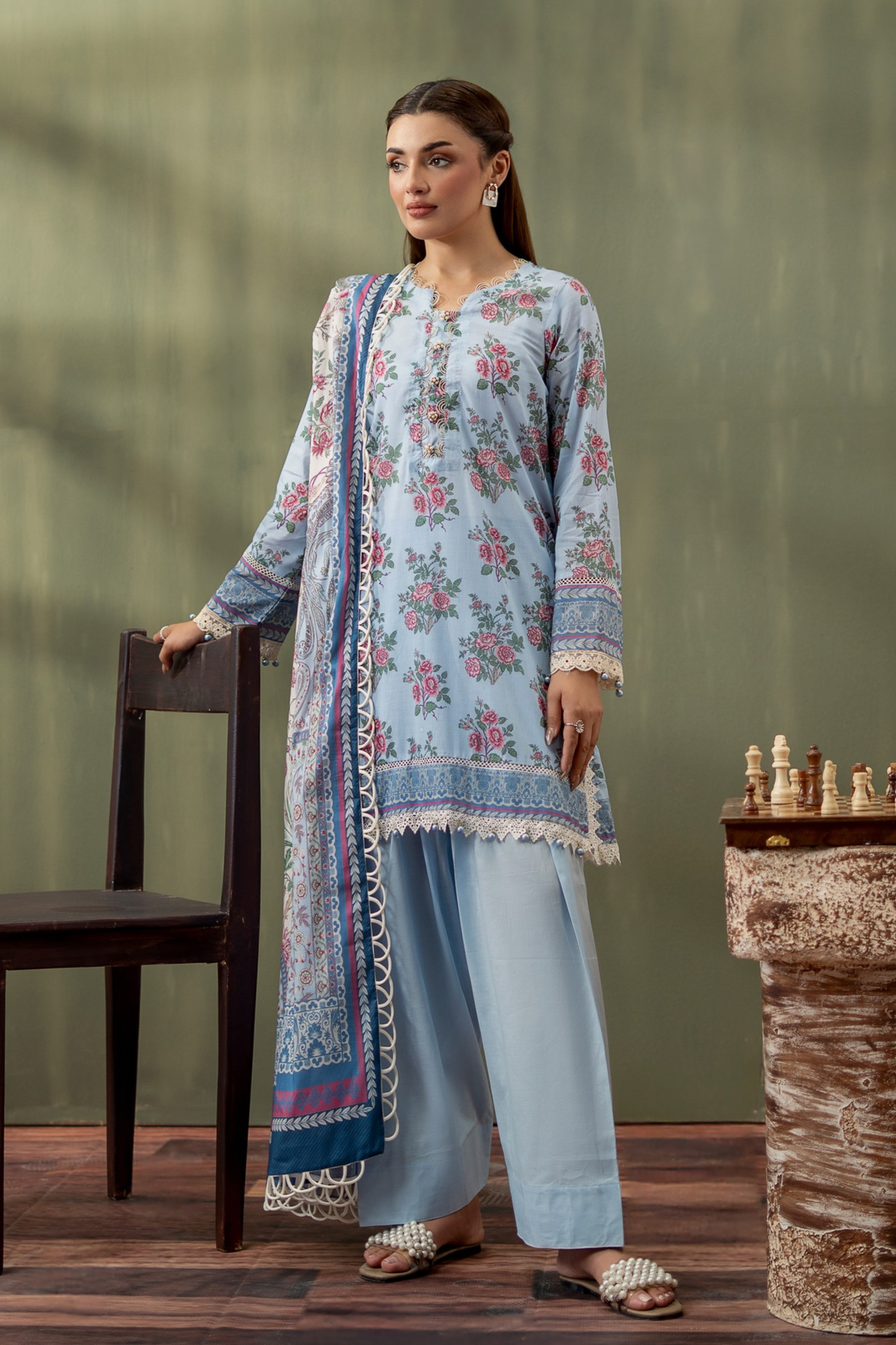 Mausummery Digital Printed Lawn 3PC