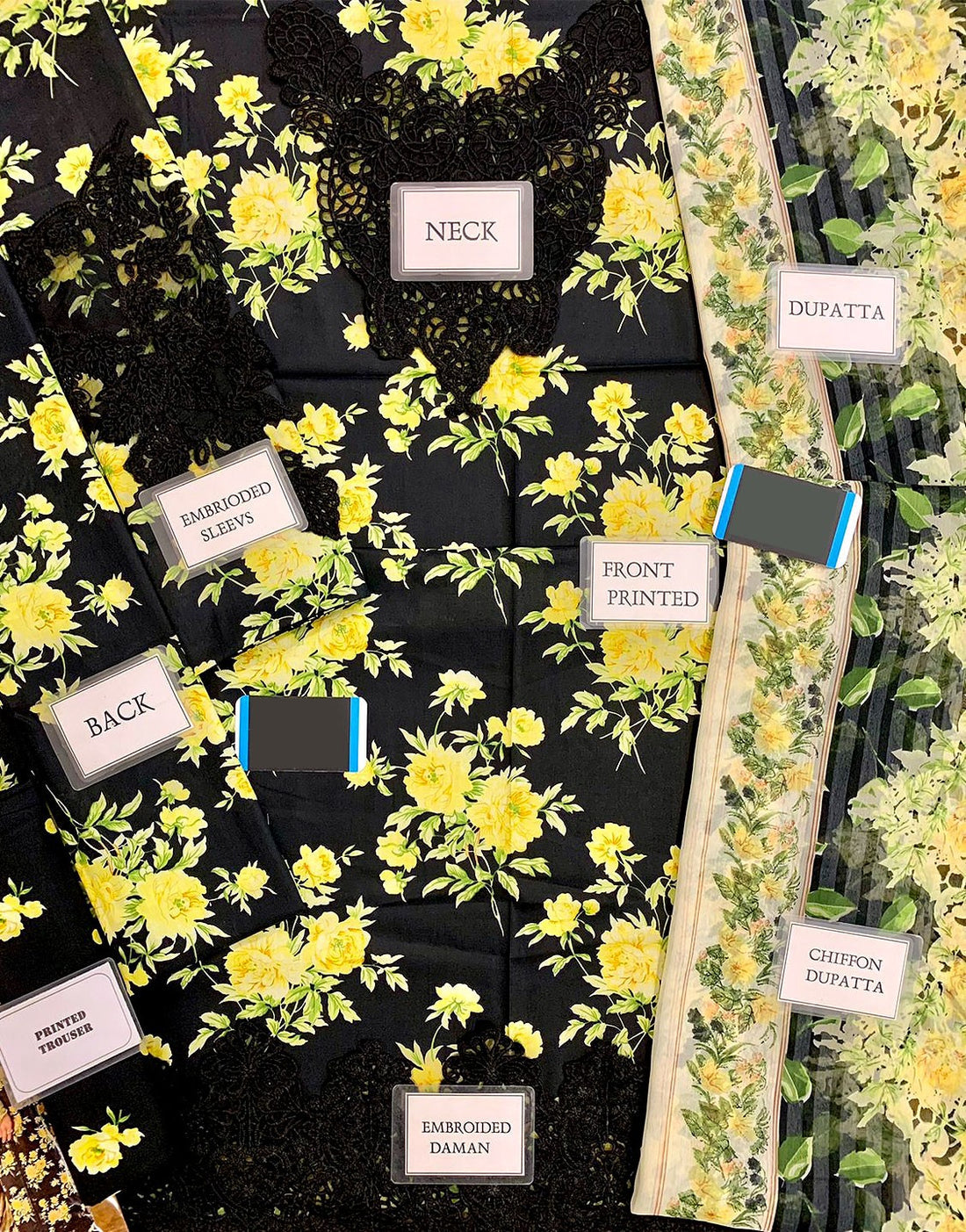 All-Over Print Lawn Suit with Chiffon Dupatta