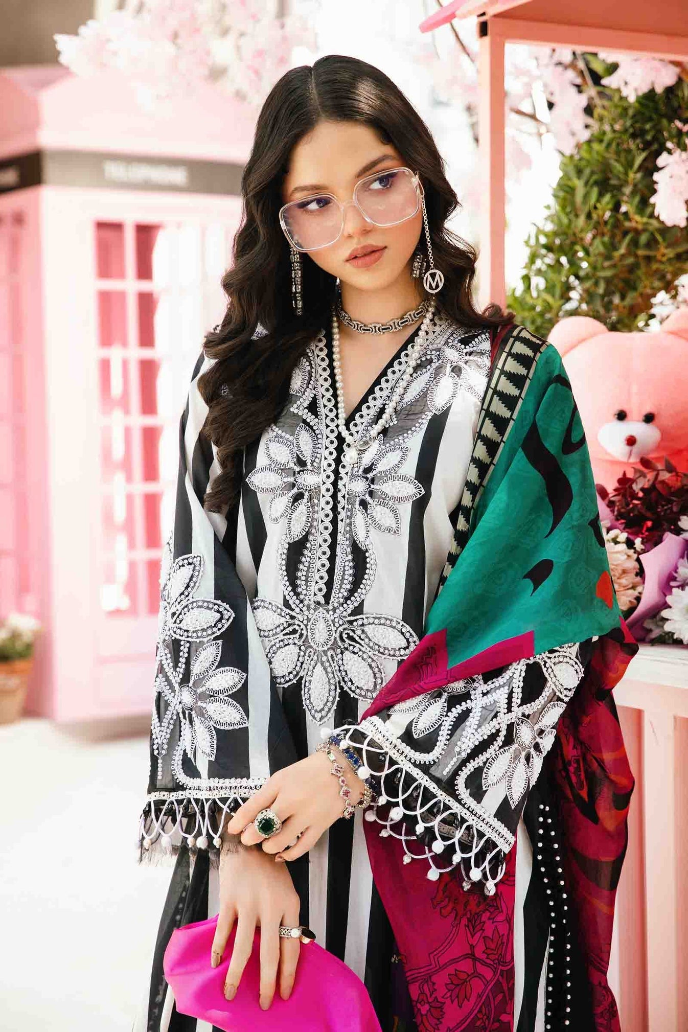 Maria.B 3 Piece Unstitched Embroidered Lawn Suit