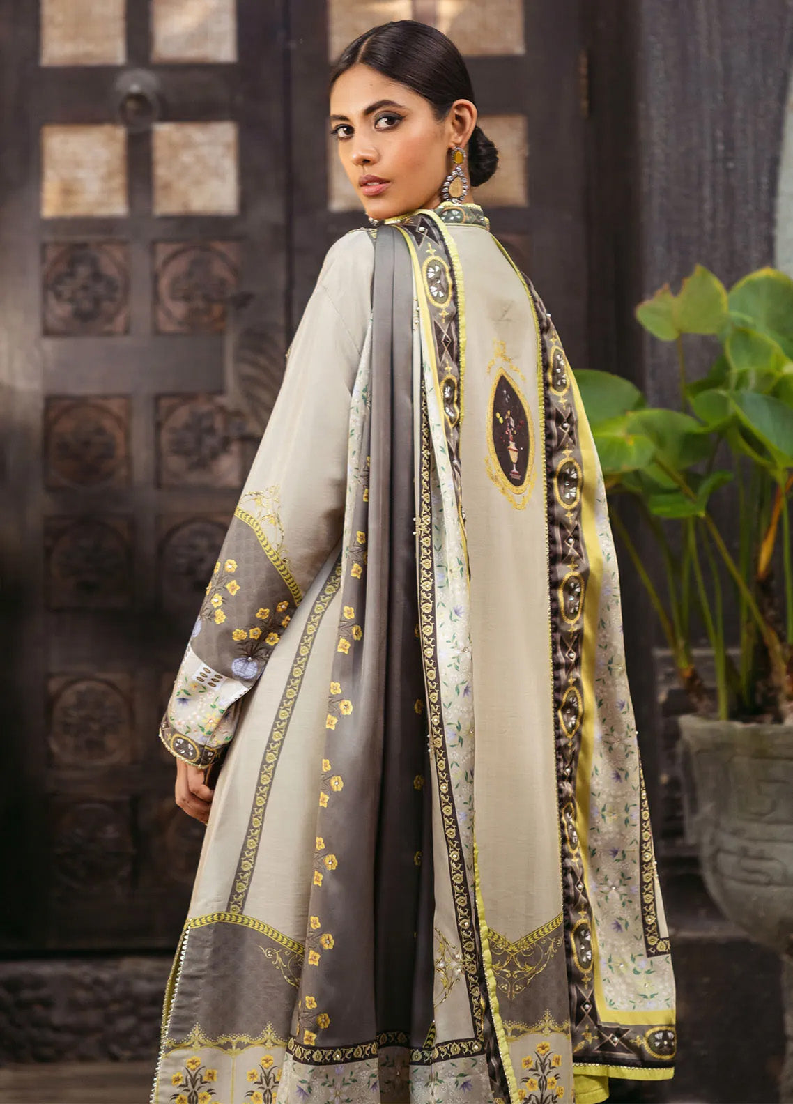 Nirvana By Mushq Embroidered Raw Silk 3 Piece