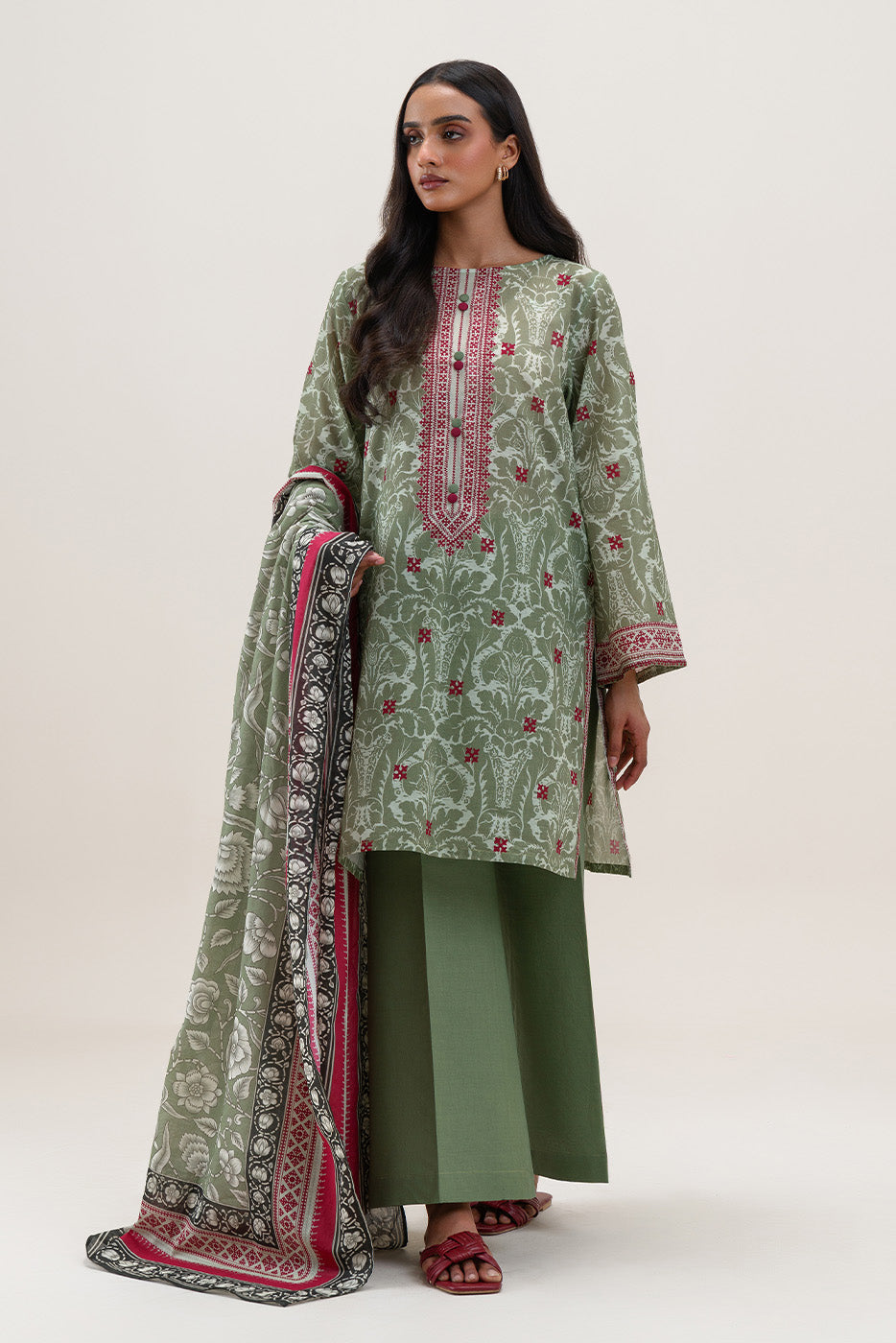 3 PIECE - PRINTED LAWN SUIT
